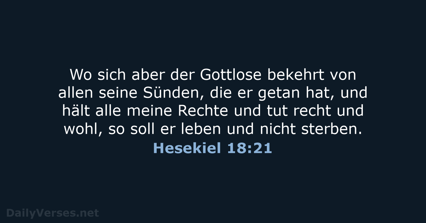 Hesekiel 18:21 - LU12