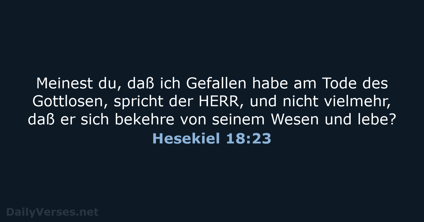 Hesekiel 18:23 - LU12