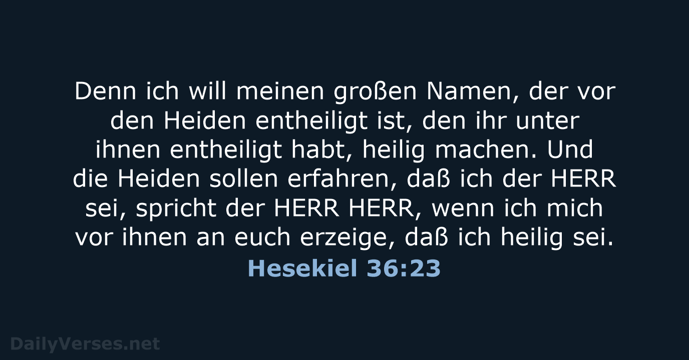 Hesekiel 36:23 - LU12
