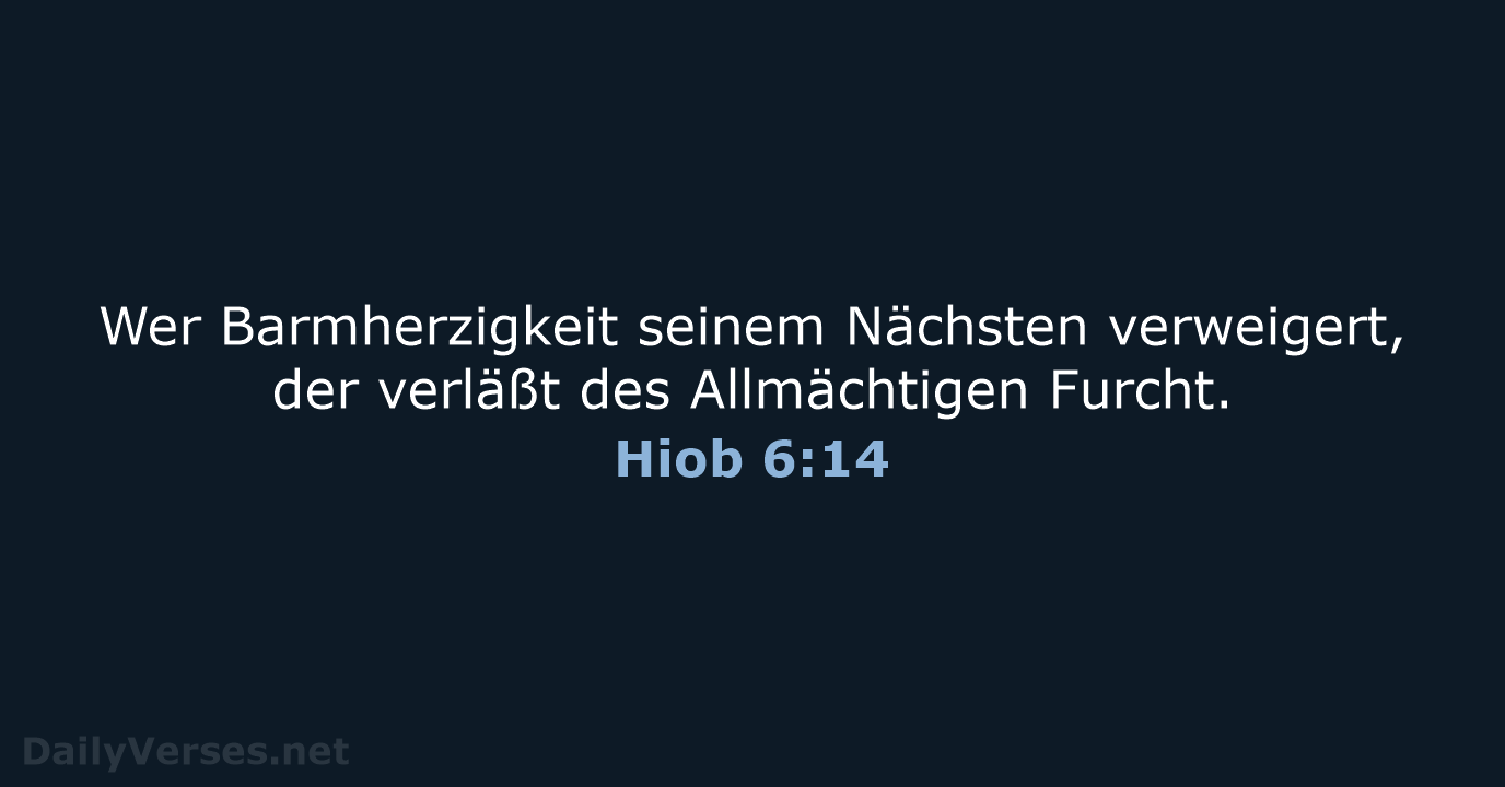 Hiob 6:14 - LU12