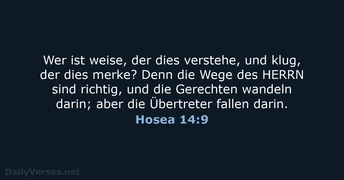 Hosea 14:9 - LU12
