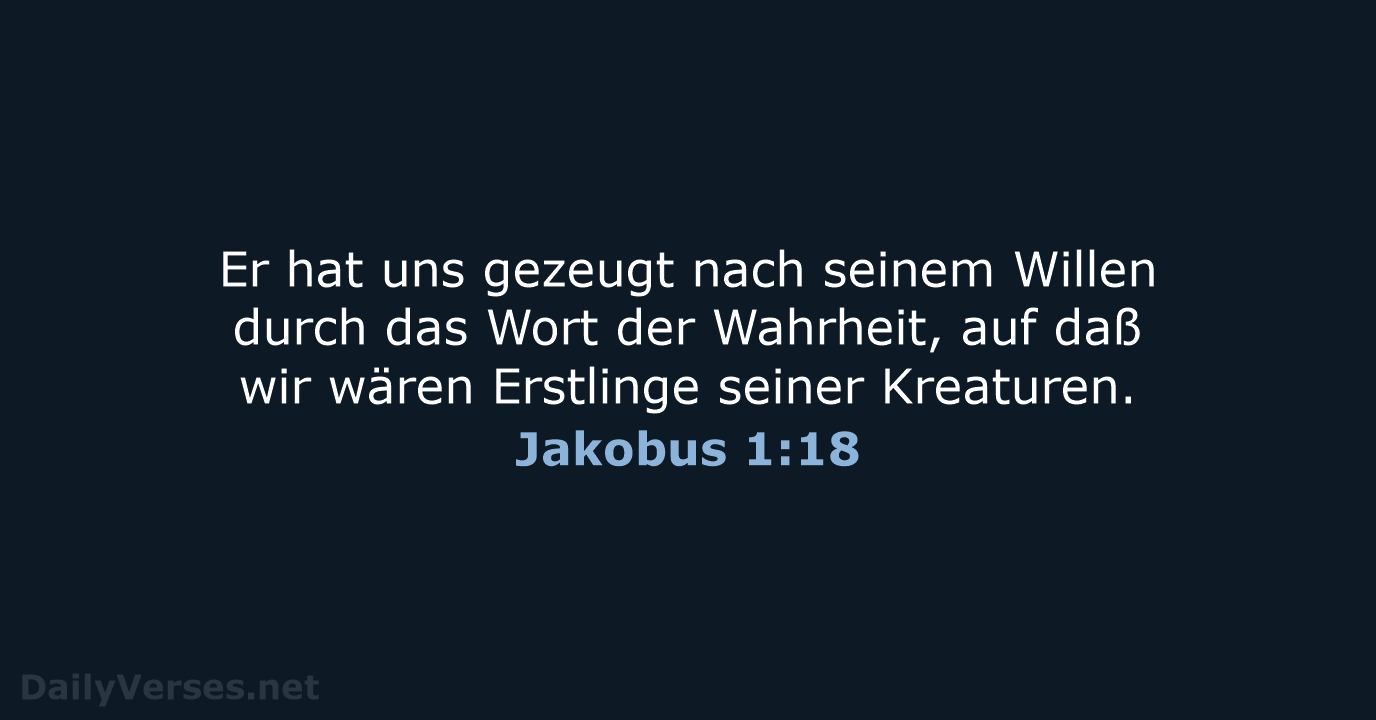 Jakobus 1:18 - LU12