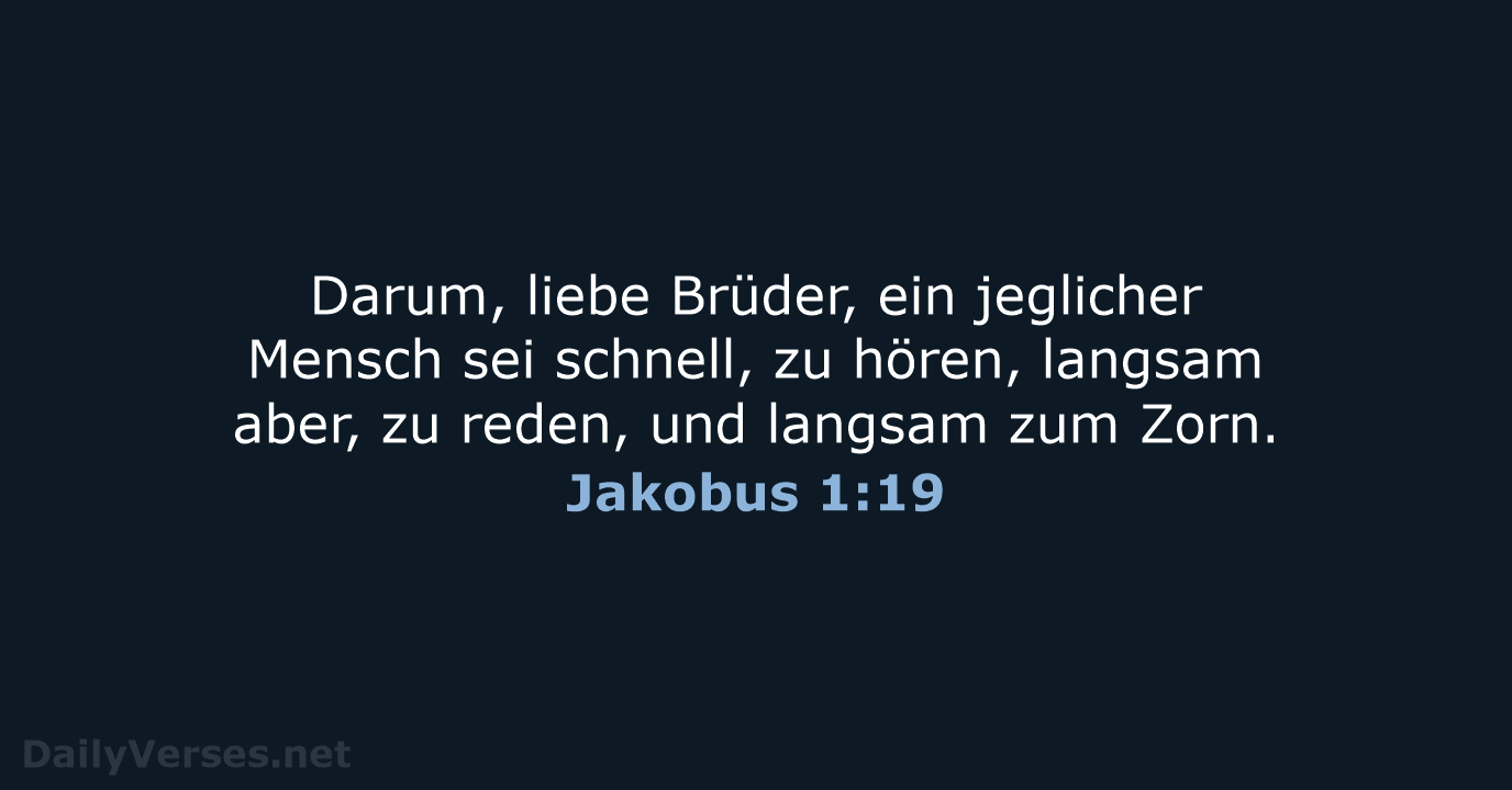Jakobus 1:19 - LU12