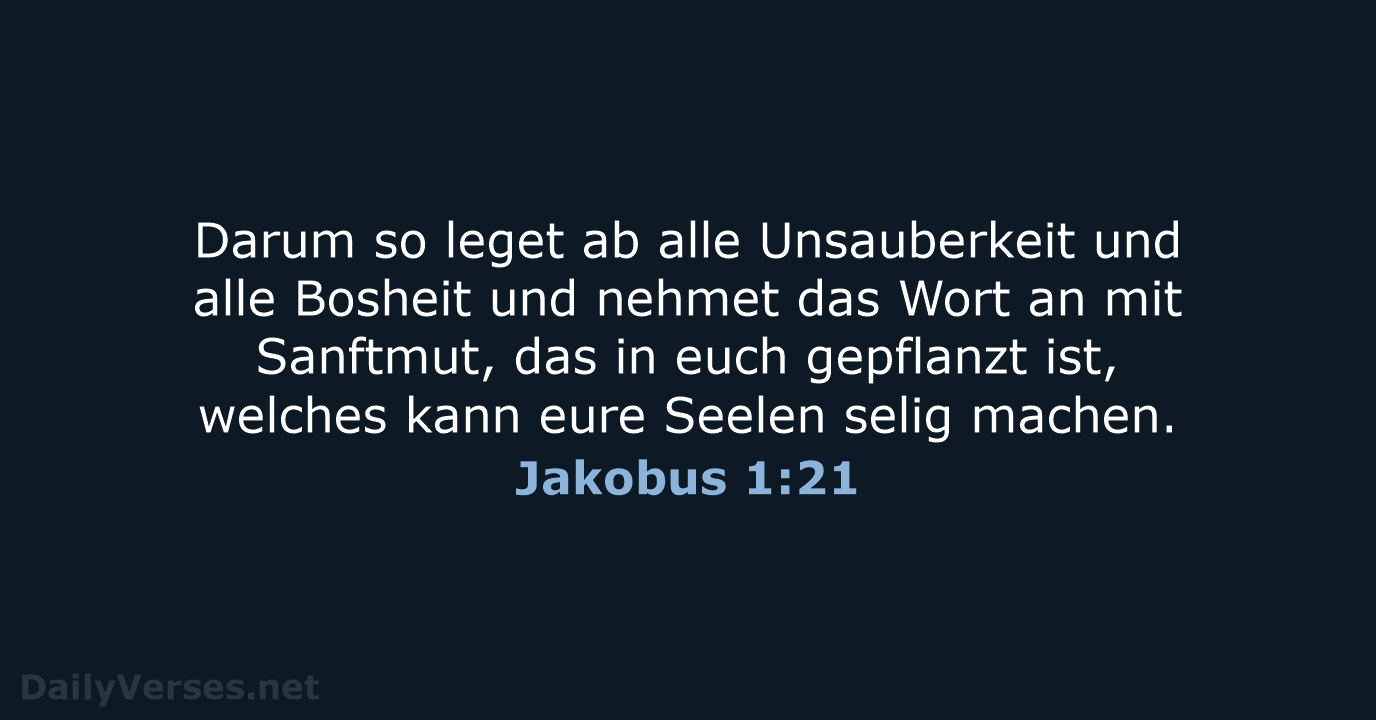 Jakobus 1:21 - LU12
