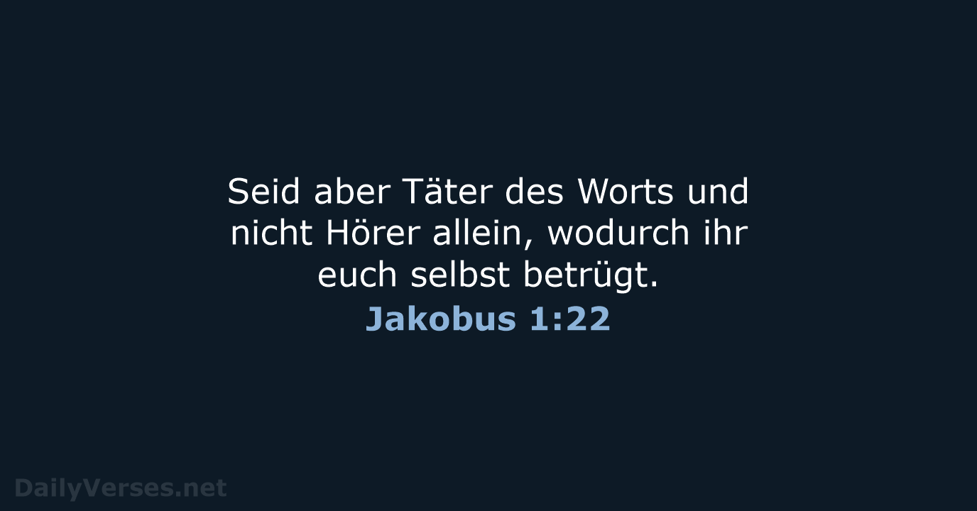 Jakobus 1:22 - LU12