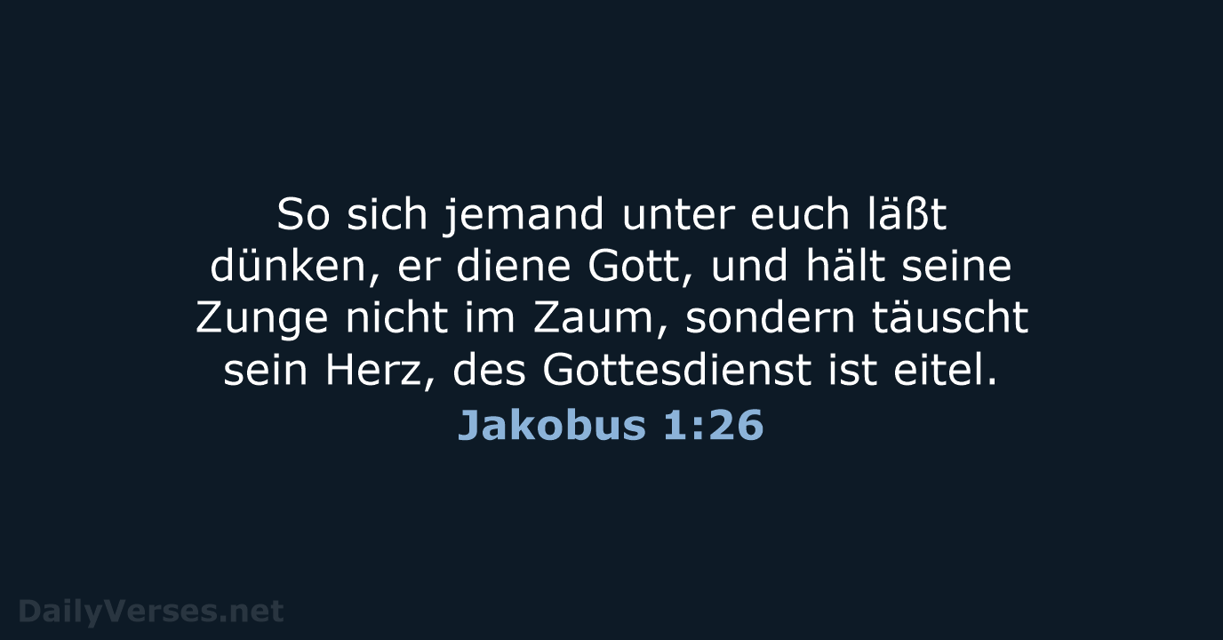 Jakobus 1:26 - LU12
