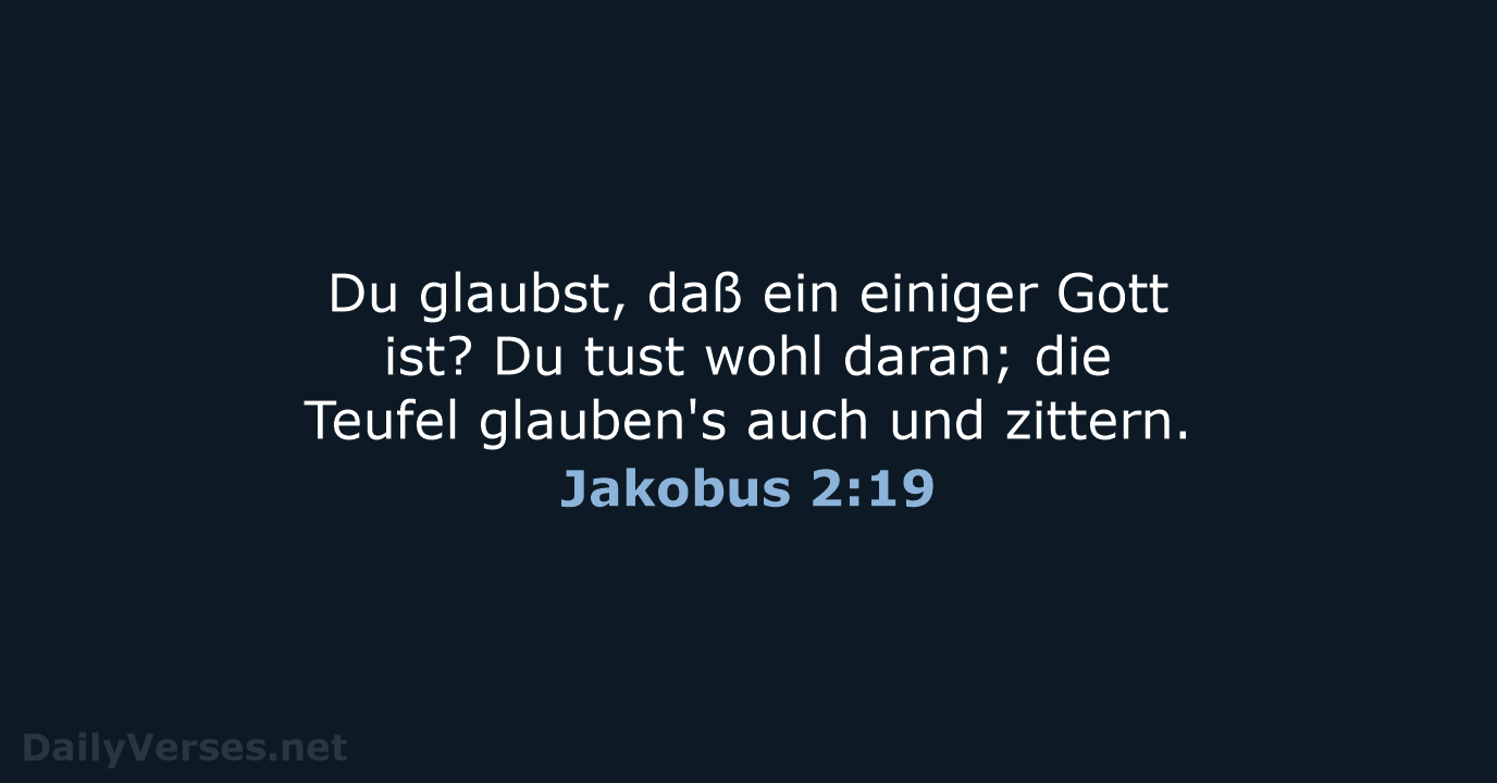 Jakobus 2:19 - LU12