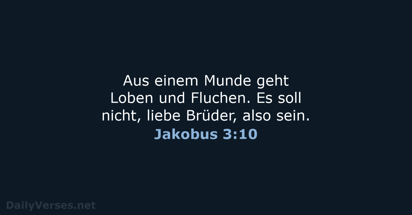 Jakobus 3:10 - LU12