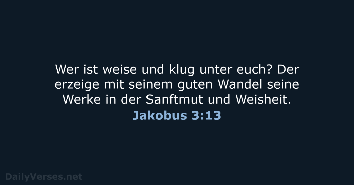Jakobus 3:13 - LU12