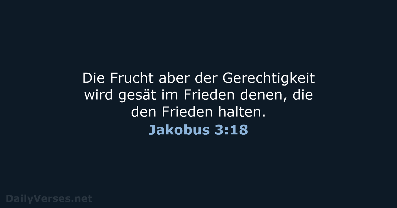 Jakobus 3:18 - LU12