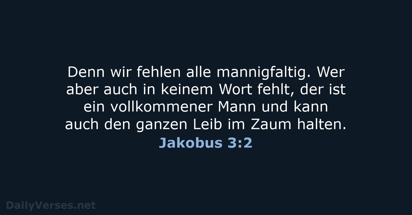 Jakobus 3:2 - LU12