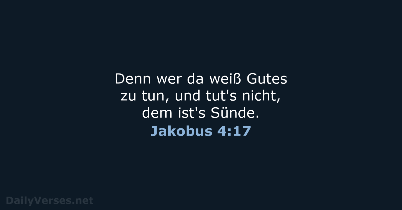 Jakobus 4:17 - LU12