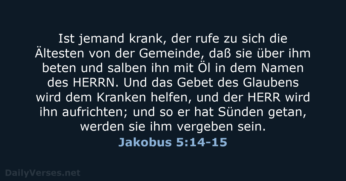 Jakobus 5:14-15 - LU12