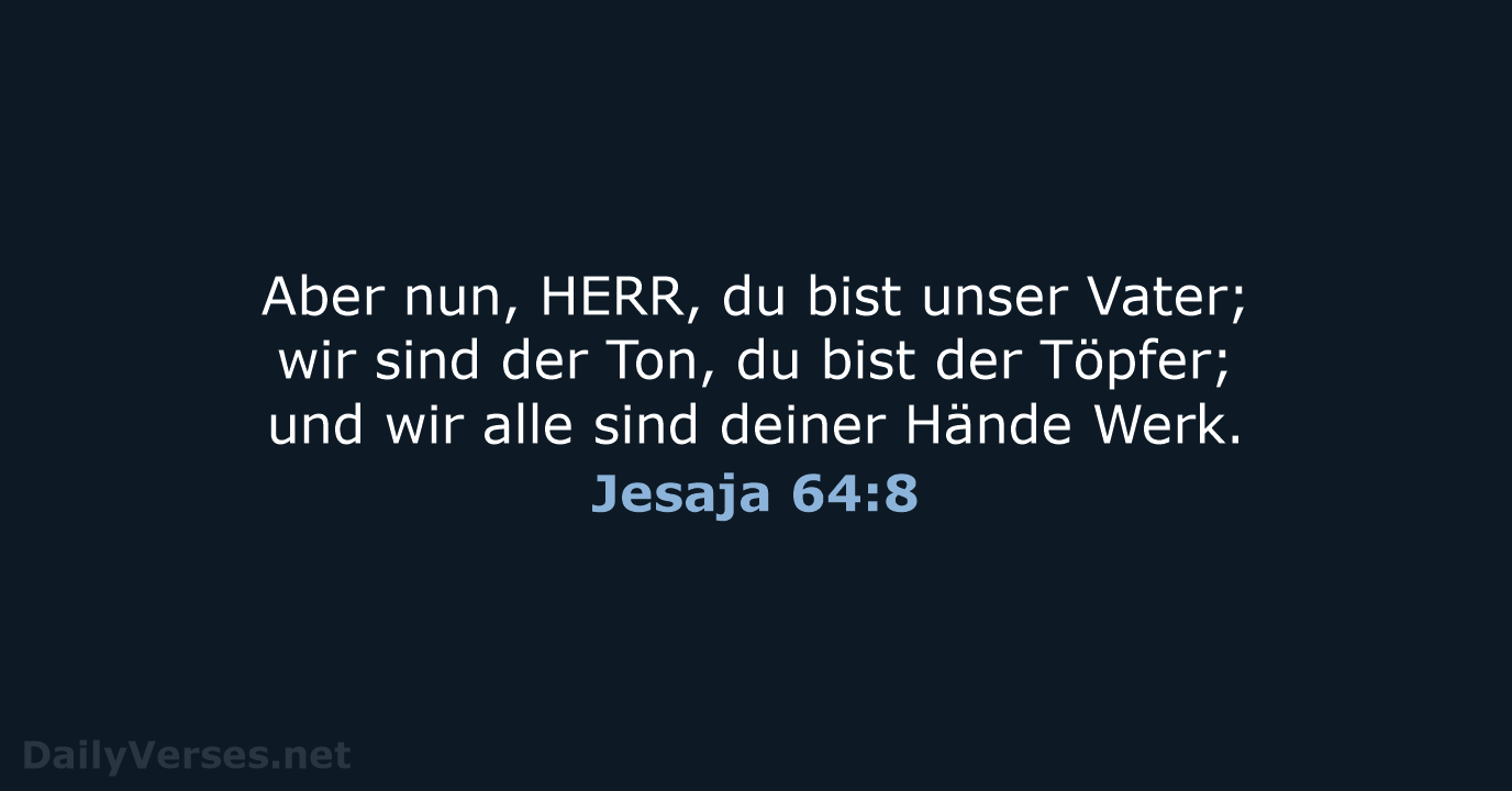 Jesaja 64:8 - LU12