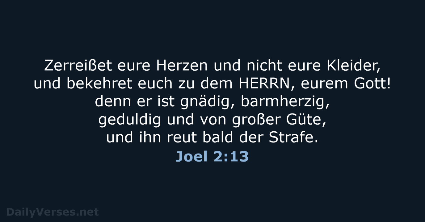Joel 2:13 - LU12