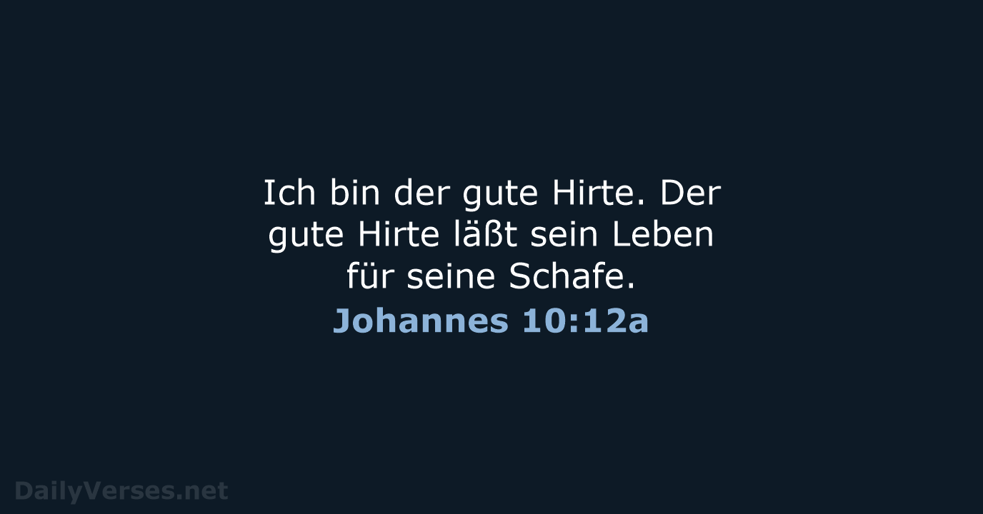 Johannes 10:12a - LU12