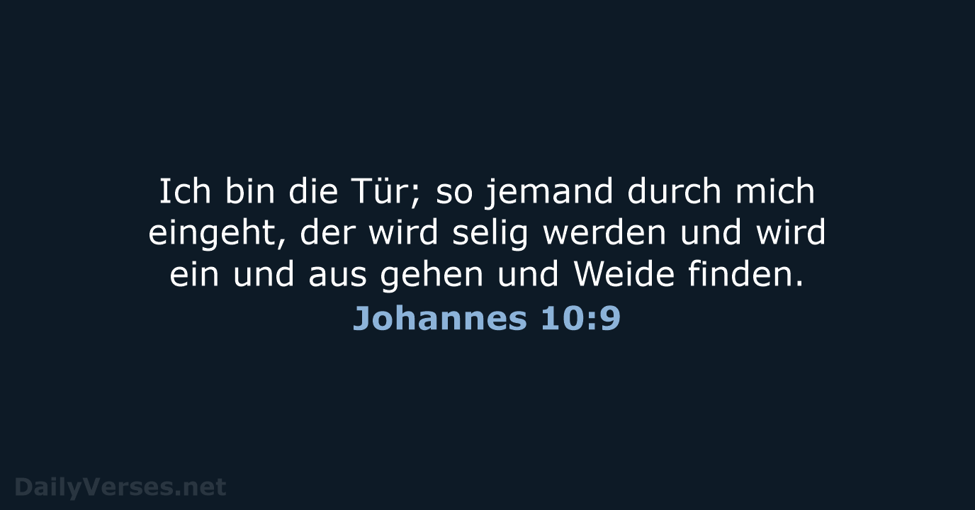 Johannes 10:9 - LU12