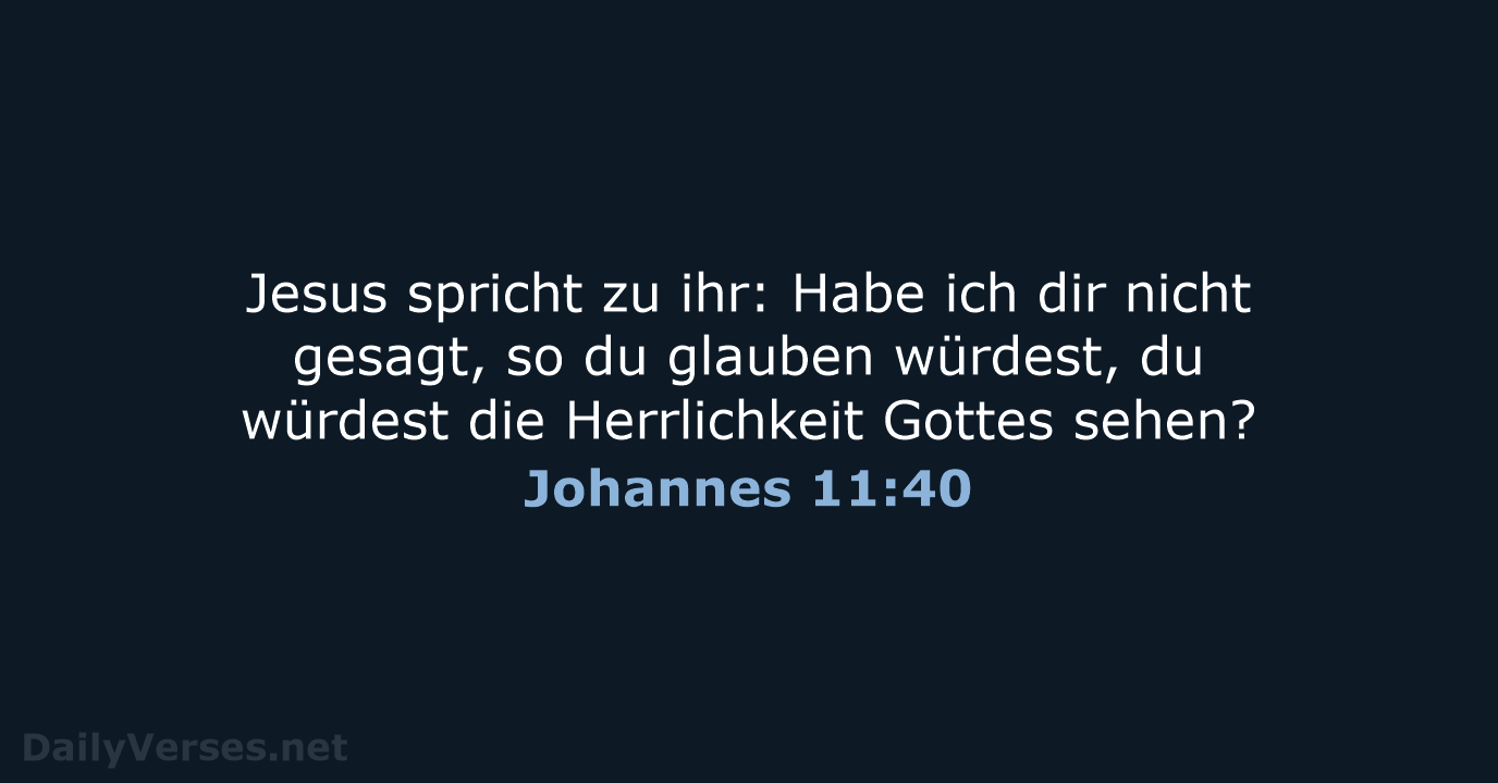 Johannes 11:40 - LU12