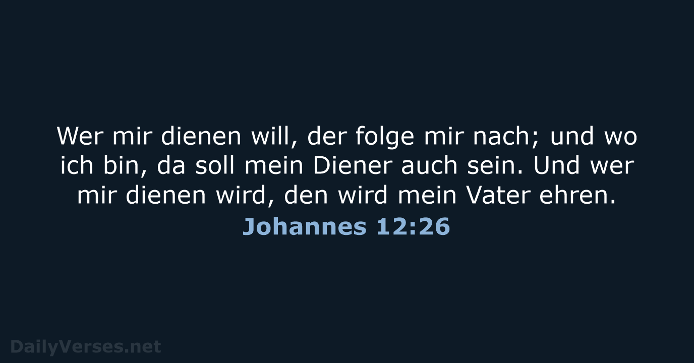 Johannes 12:26 - LU12