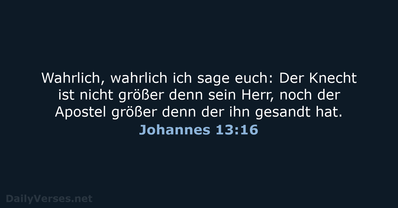 Johannes 13:16 - LU12