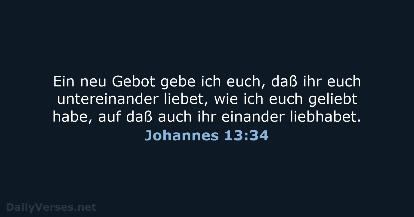 Johannes 13:34 - LU12