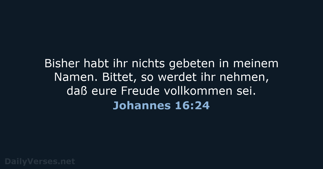Johannes 16:24 - LU12
