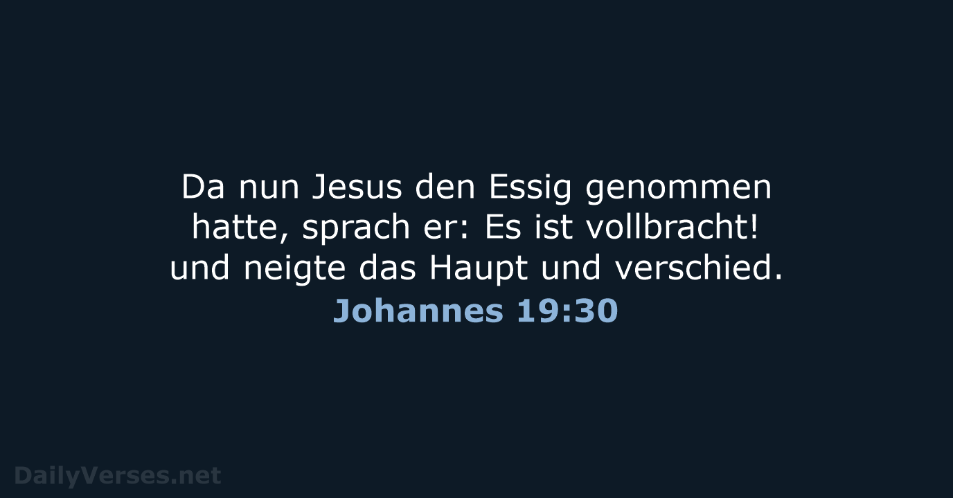 Johannes 19:30 - LU12