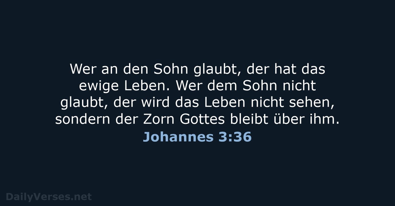 Johannes 3:36 - LU12