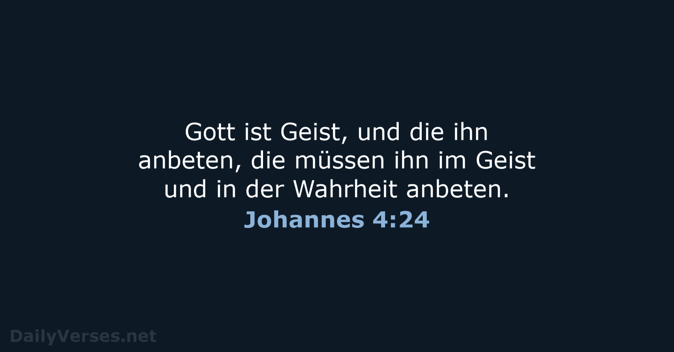 Johannes 4:24 - LU12