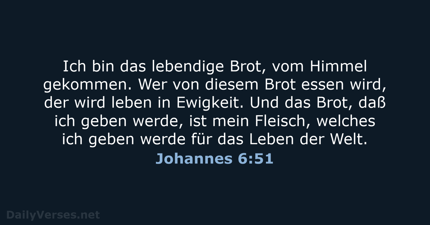 Johannes 6:51 - LU12