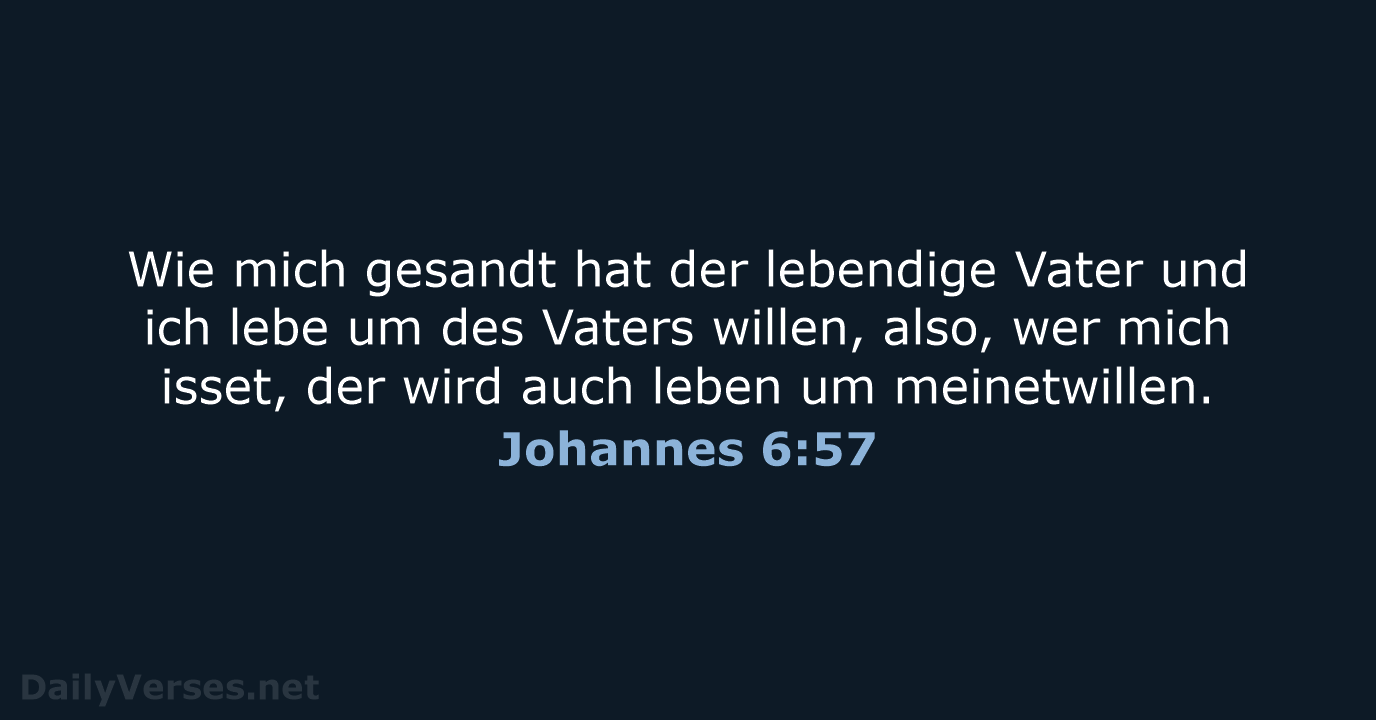 Johannes 6:57 - LU12