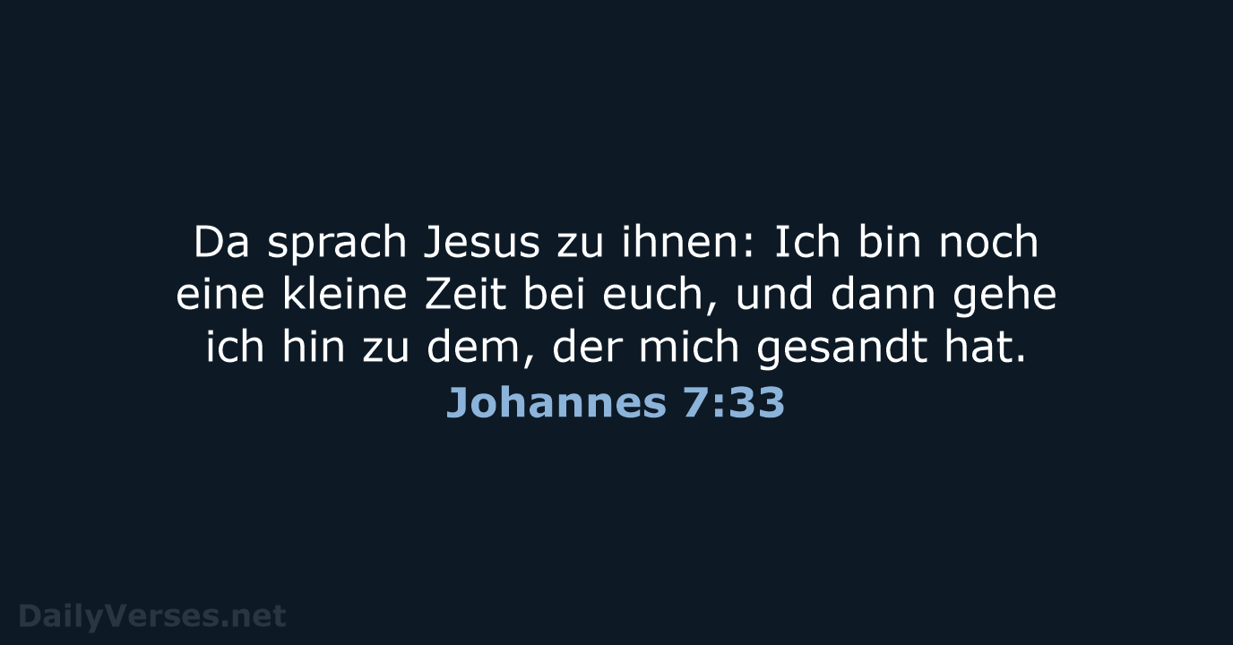 Johannes 7:33 - LU12