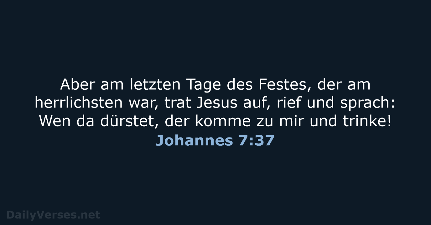 Johannes 7:37 - LU12
