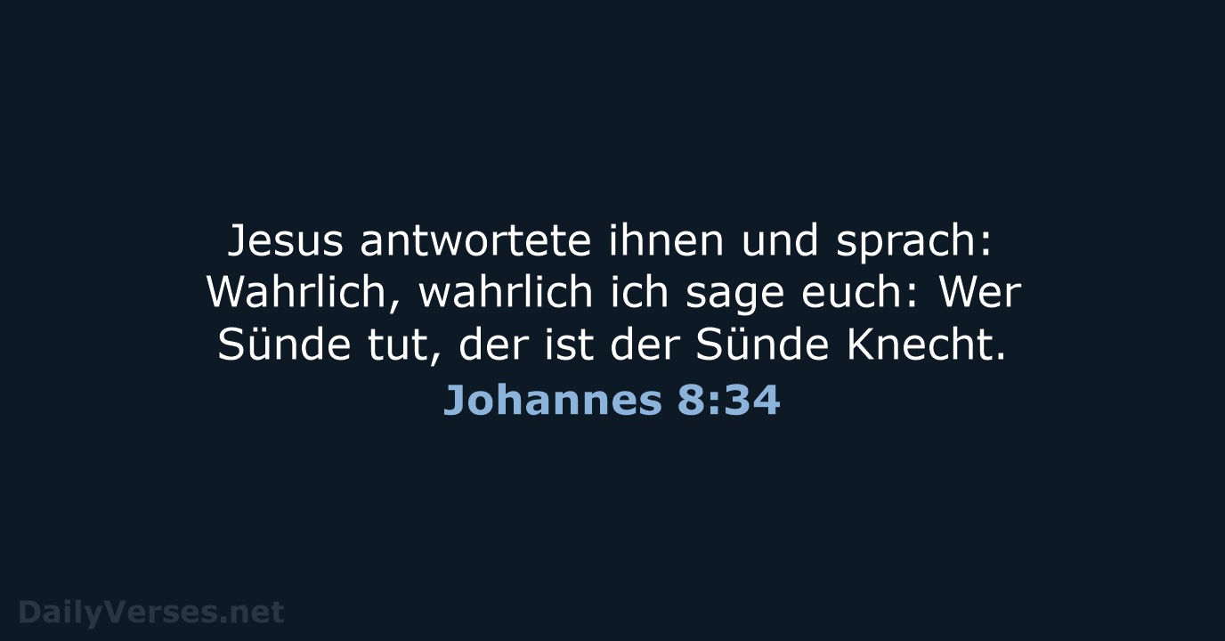 Johannes 8:34 - LU12