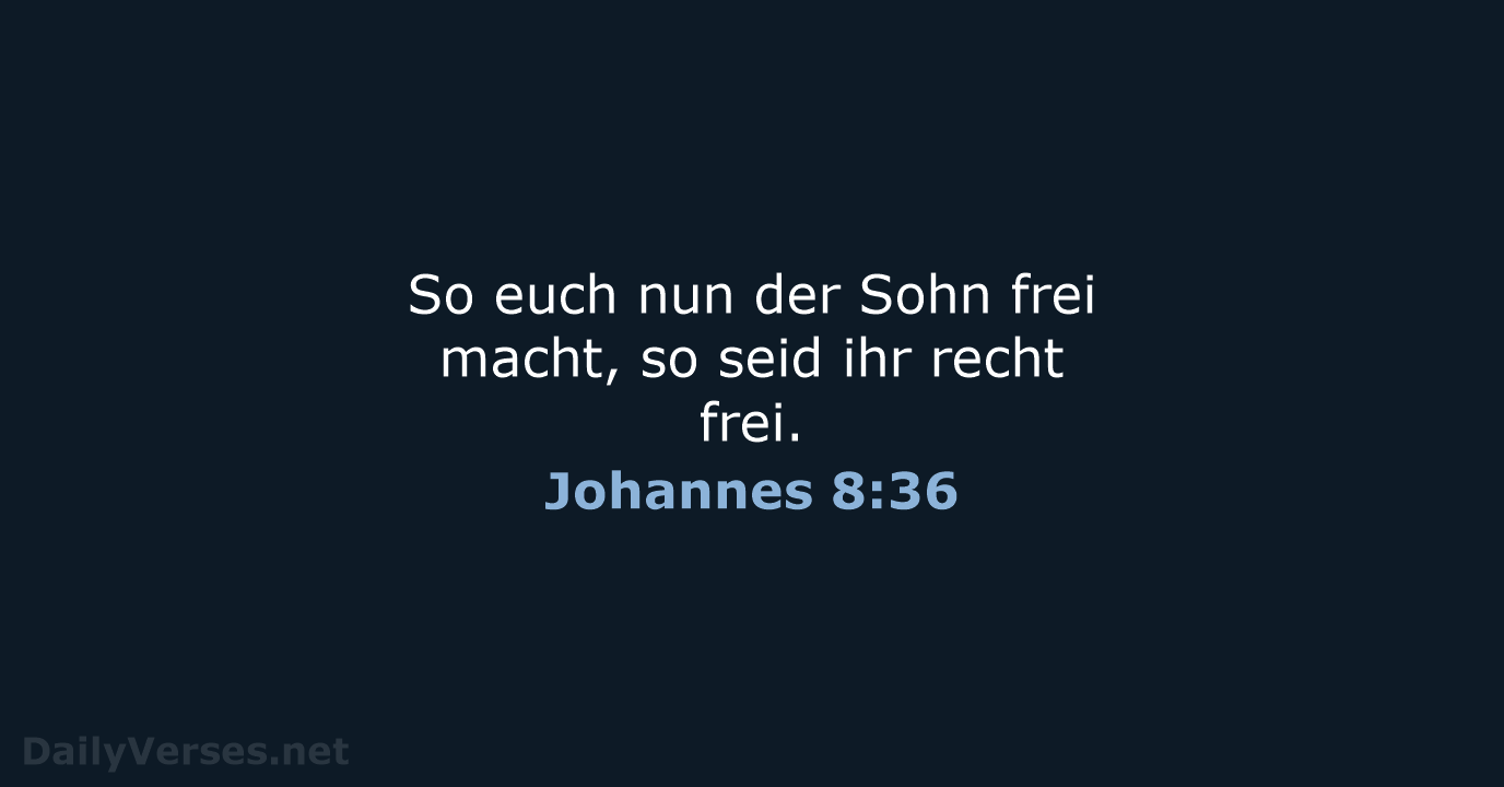Johannes 8:36 - LU12