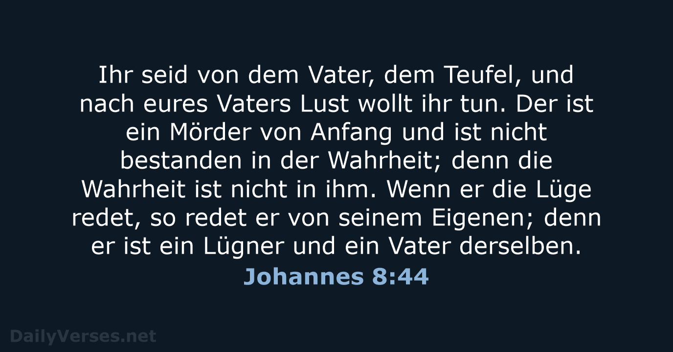 Johannes 8:44 - LU12