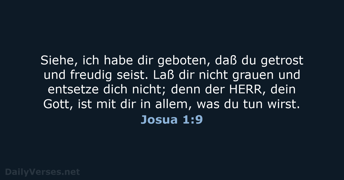 Josua 1:9 - LU12