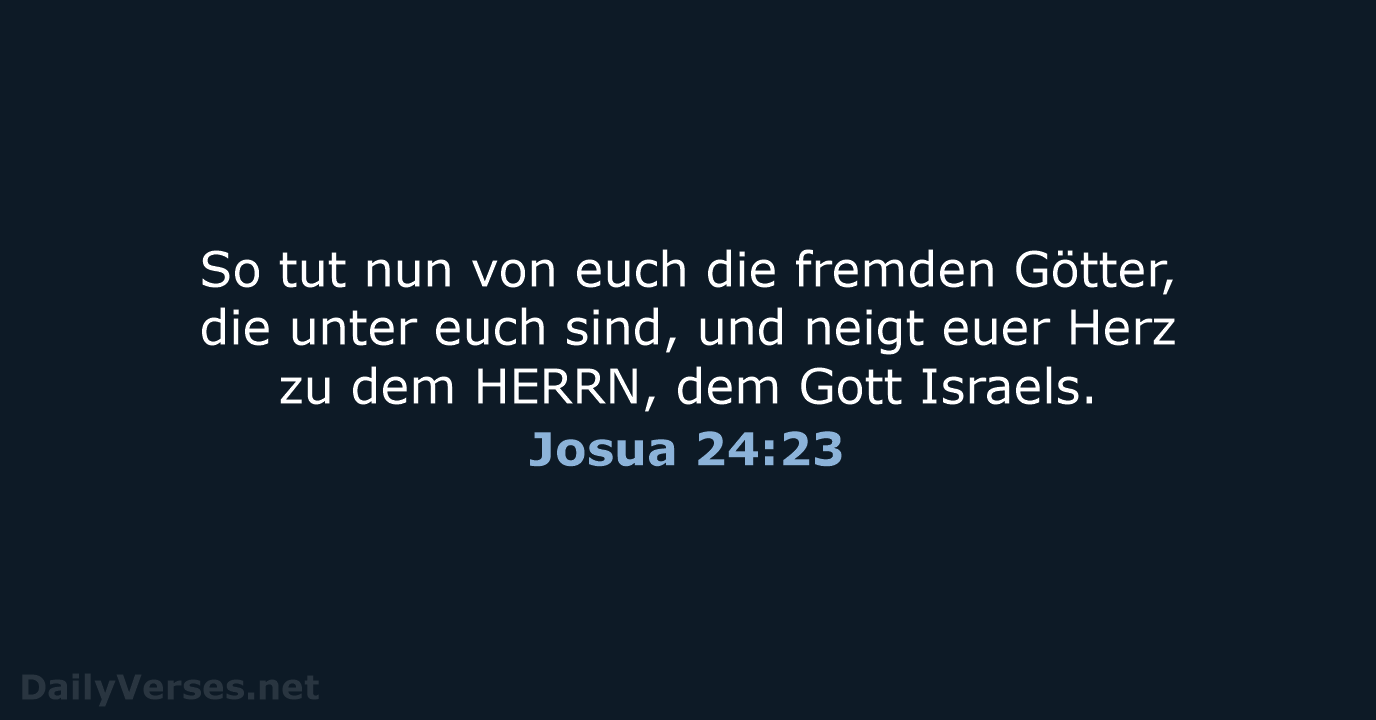 Josua 24:23 - LU12
