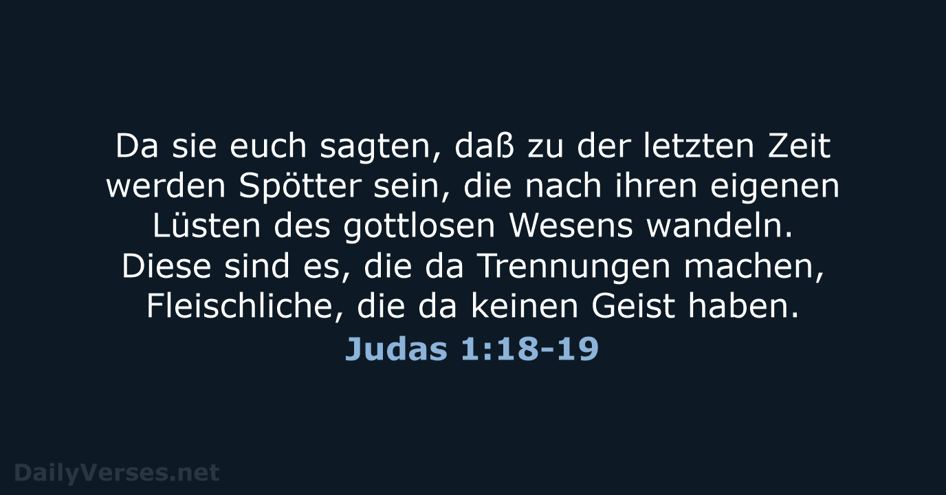 Judas 1:18-19 - LU12