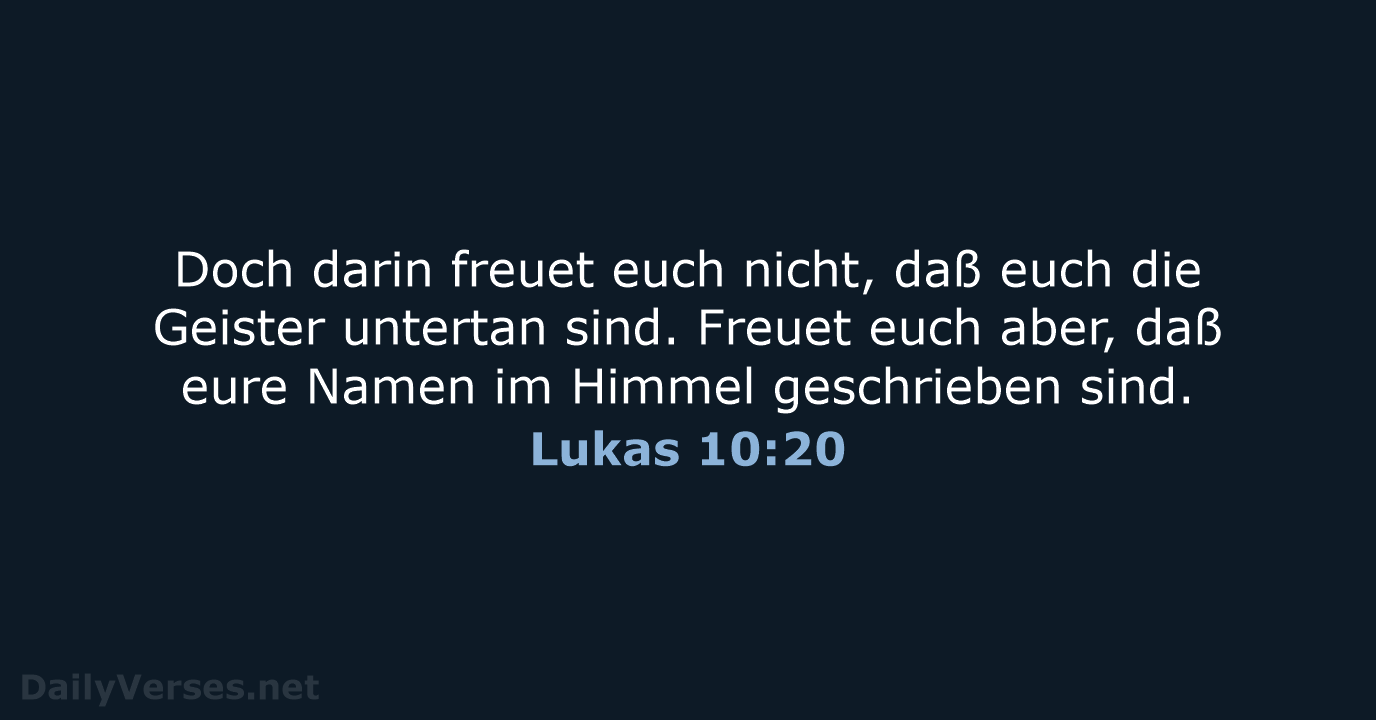 Lukas 10:20 - LU12