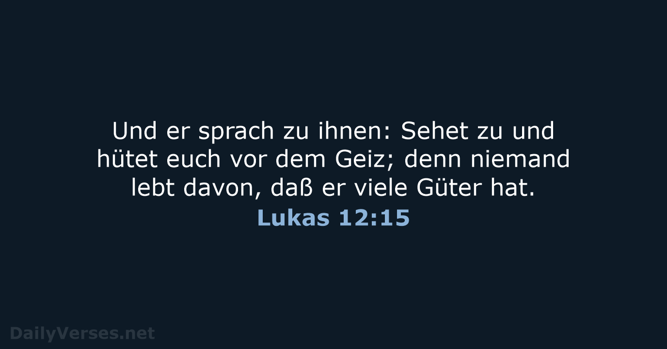 Lukas 12:15 - LU12