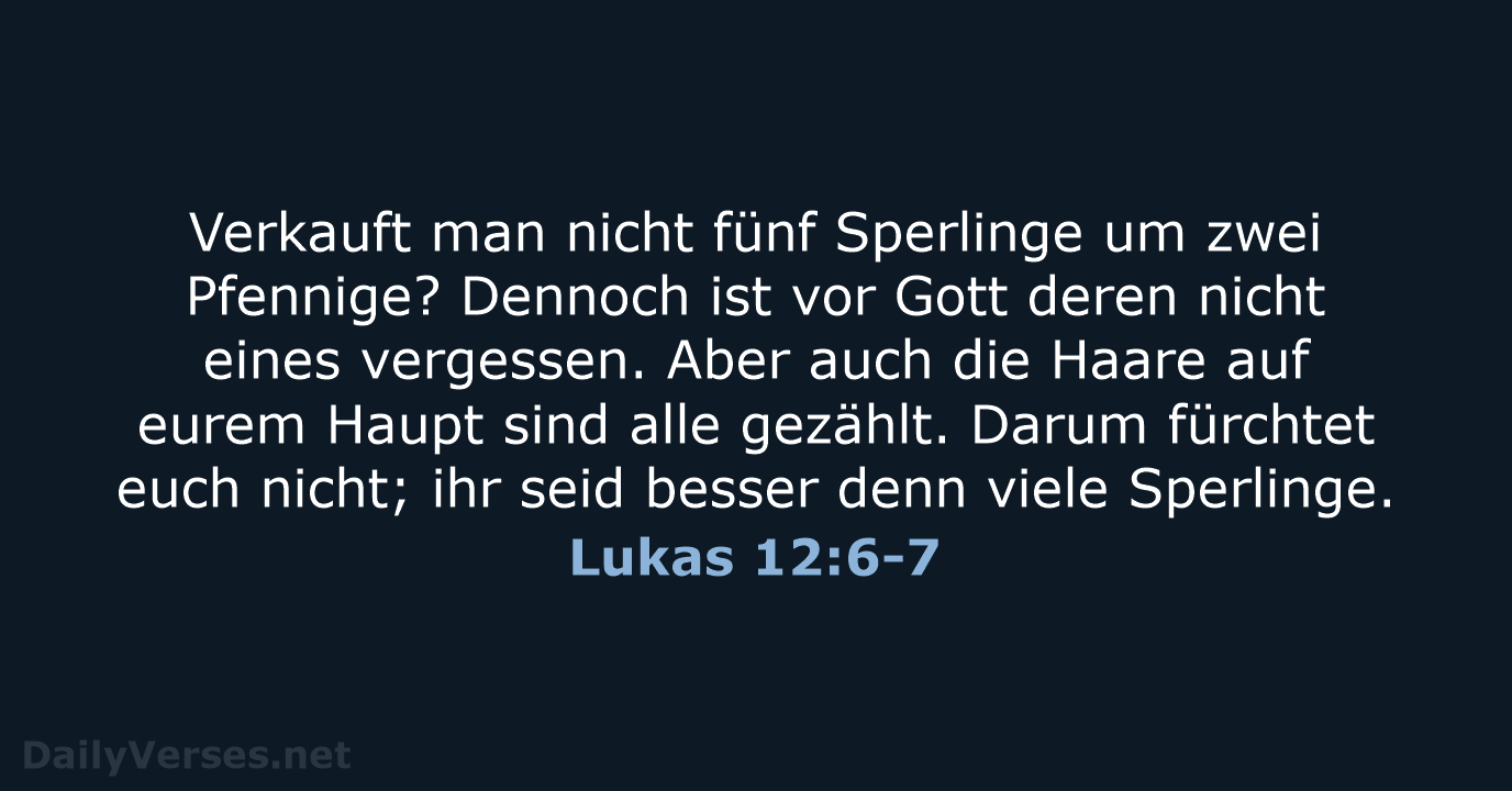 Lukas 12:6-7 - LU12