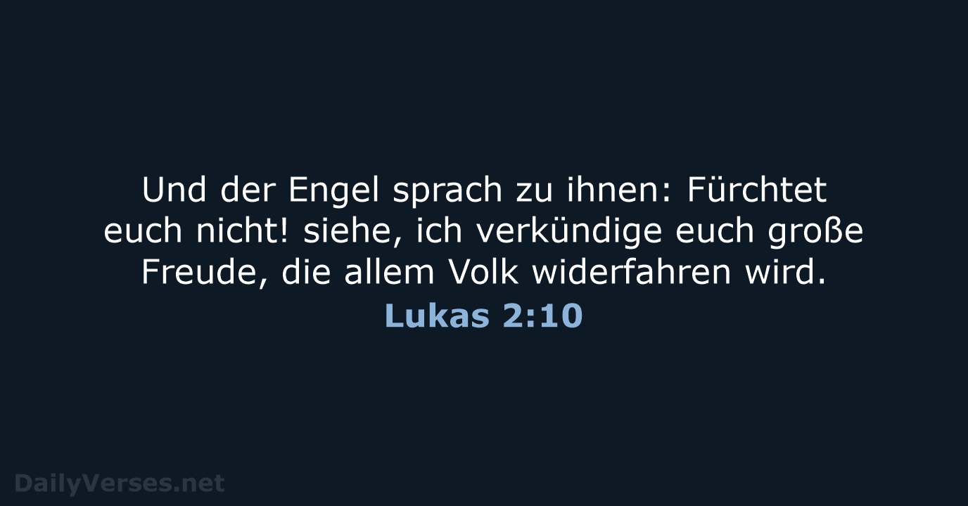 Lukas 2:10 - LU12