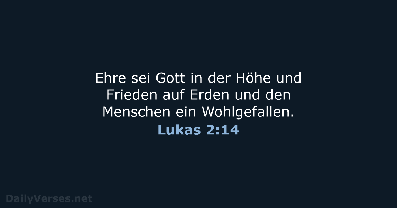 Lukas 2:14 - LU12