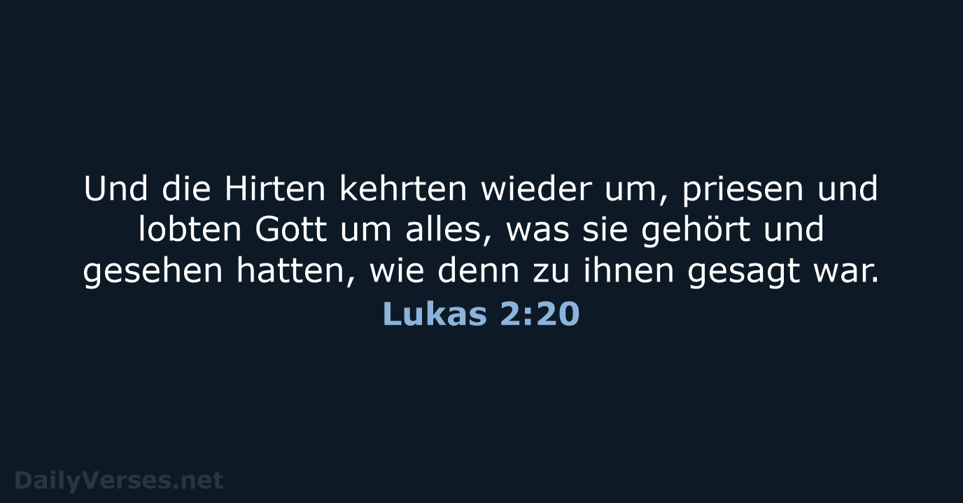 Lukas 2:20 - LU12