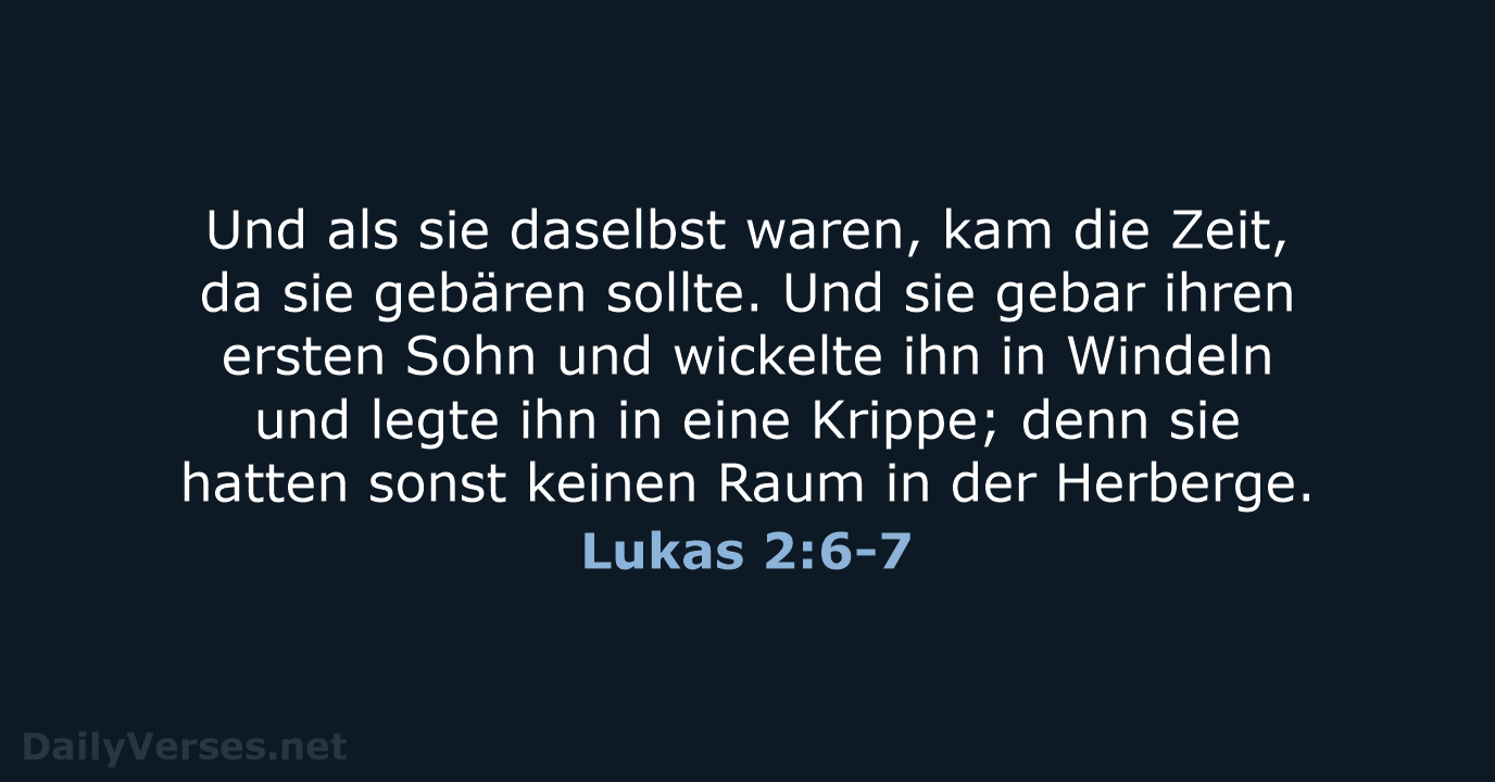 Lukas 2:6-7 - LU12