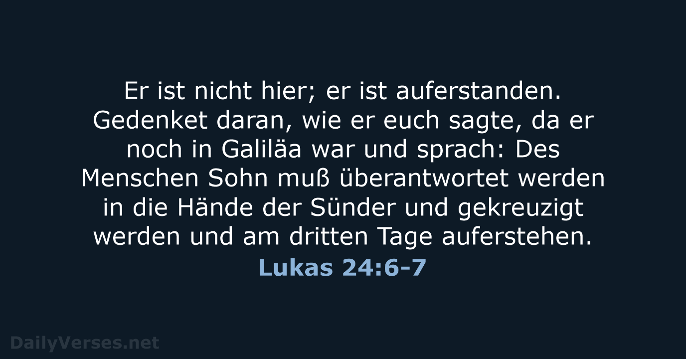 Lukas 24:6-7 - LU12