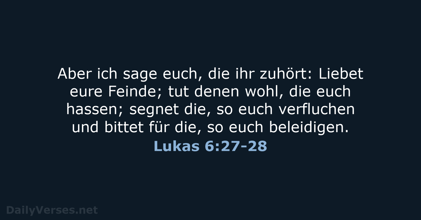Lukas 6:27-28 - LU12