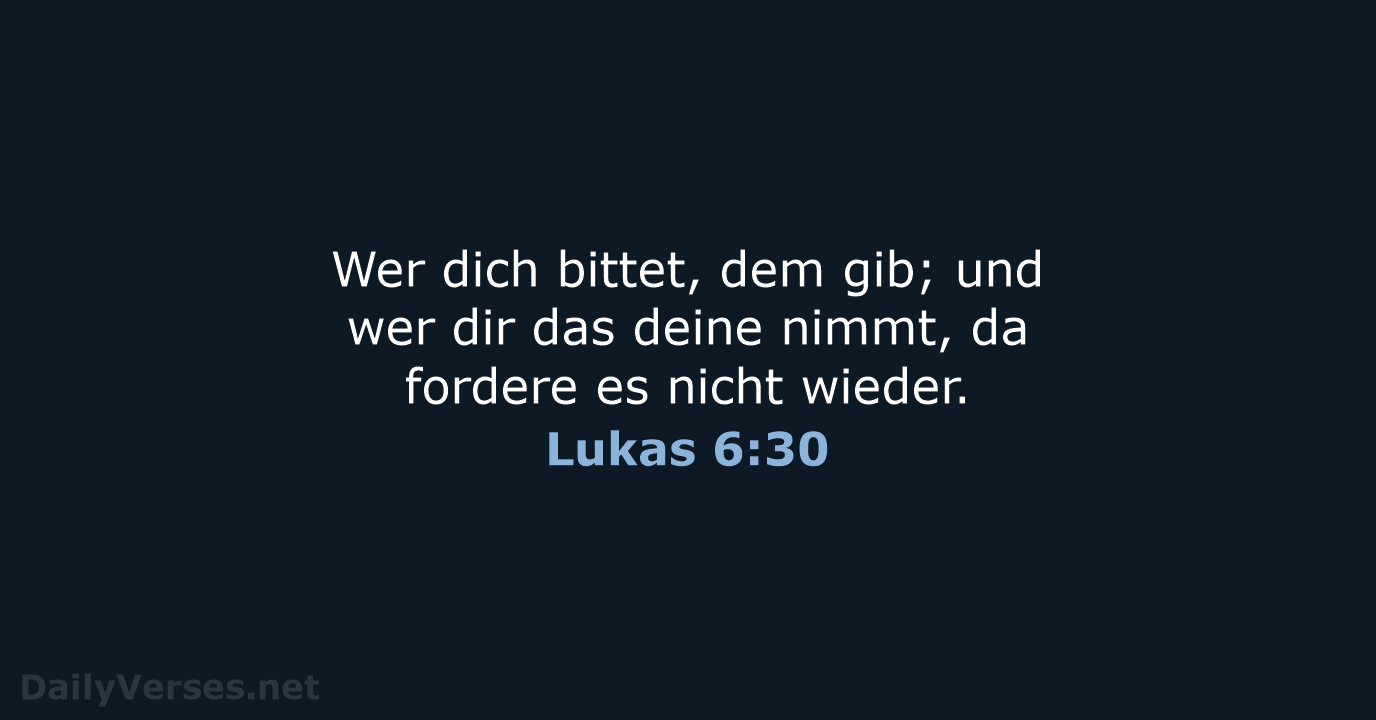 Lukas 6:30 - LU12
