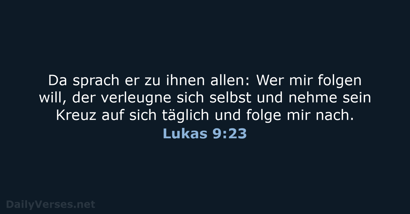 Lukas 9:23 - LU12